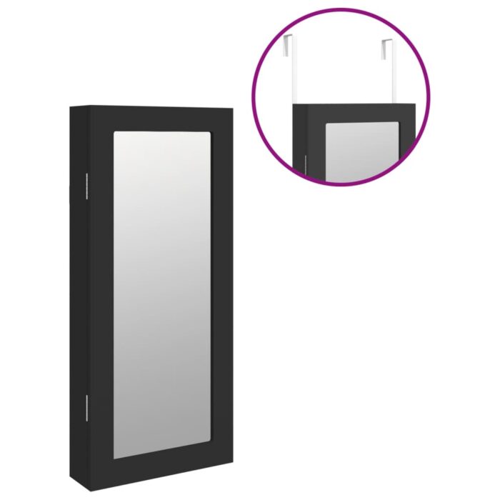 VXL8720845811150_g_en_hd_7.jpg Armoire à bijoux avec miroir murale noir 30x8,5x67 cm – Image 7