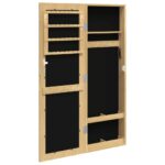 Armoire à bijoux avec miroir murale 30x8,5x90 cm – Image 3