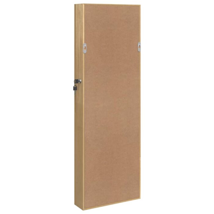 Armoire à bijoux avec miroir murale 30x8,5x90 cm – Image 5