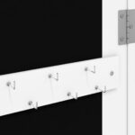 Armoire à bijoux avec miroir murale blanc 37,5x10x106 cm – Image 6