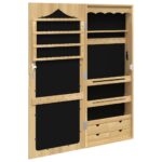 Armoire à bijoux avec miroir murale 37,5x10x90 cm – Image 3