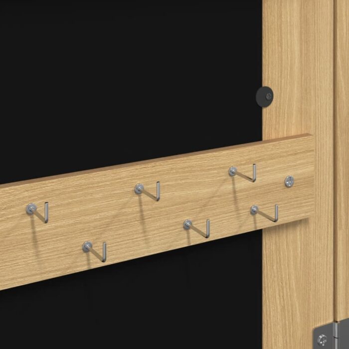 Armoire à bijoux avec miroir murale 37,5x10x90 cm – Image 6