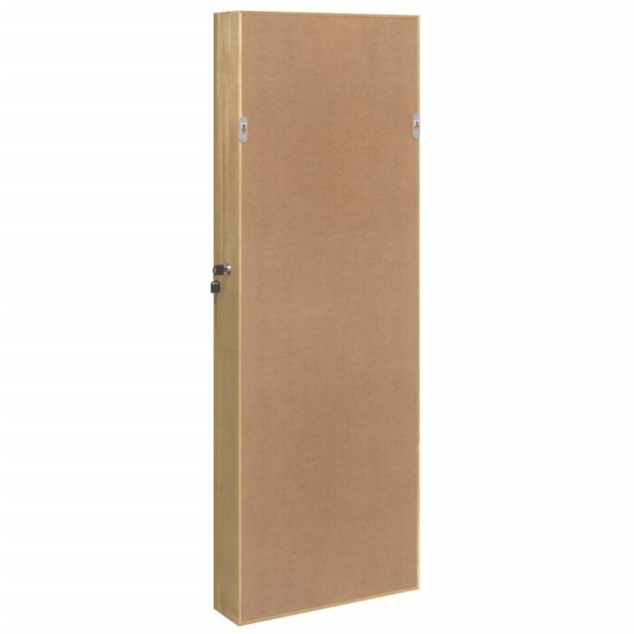 Armoire à bijoux avec miroir murale 37,5x10x106 cm – Image 5