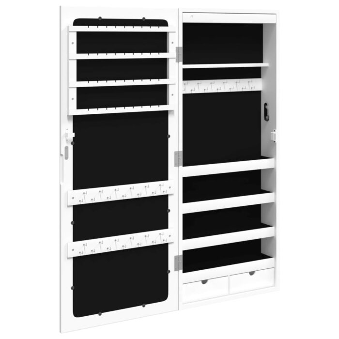VXL8720845811389_g_en_hd_5.jpg Armoire à bijoux avec miroir et éclairage LED mural blanc – Image 5