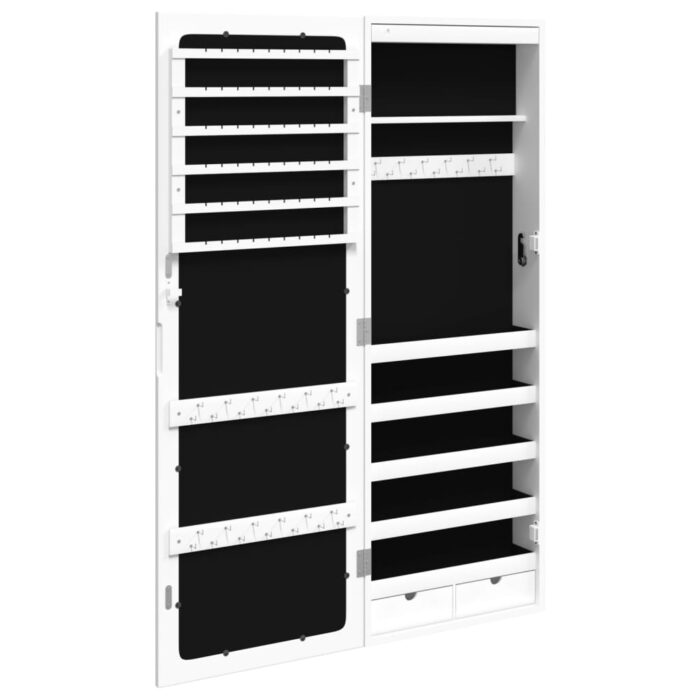 VXL8720845811419_g_en_hd_6.jpg Armoire à bijoux avec miroir et éclairage LED mural blanc – Image 6