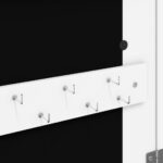 Armoire à bijoux avec miroir et éclairage LED mural blanc – Image 8