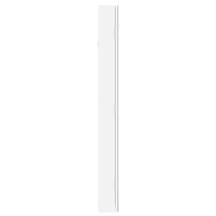 Armoire à bijoux avec miroir et éclairage LED mural blanc – Image 3
