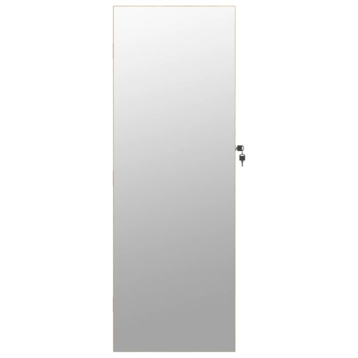 Armoire à bijoux avec miroir et éclairage LED mural – Image 2