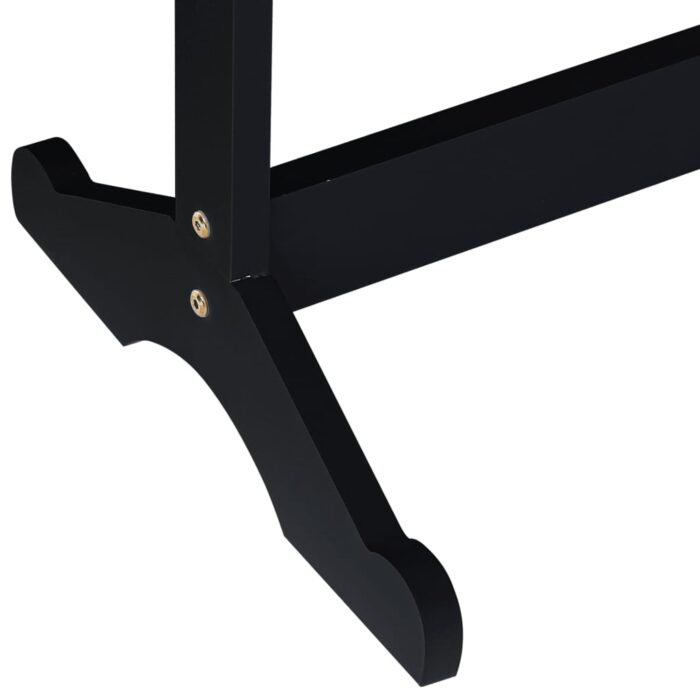 Armoire à bijoux miroir avec lumières LED sur pied noir – Image 8