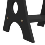 Armoire à bijoux miroir avec lumières LED sur pied noir – Image 8