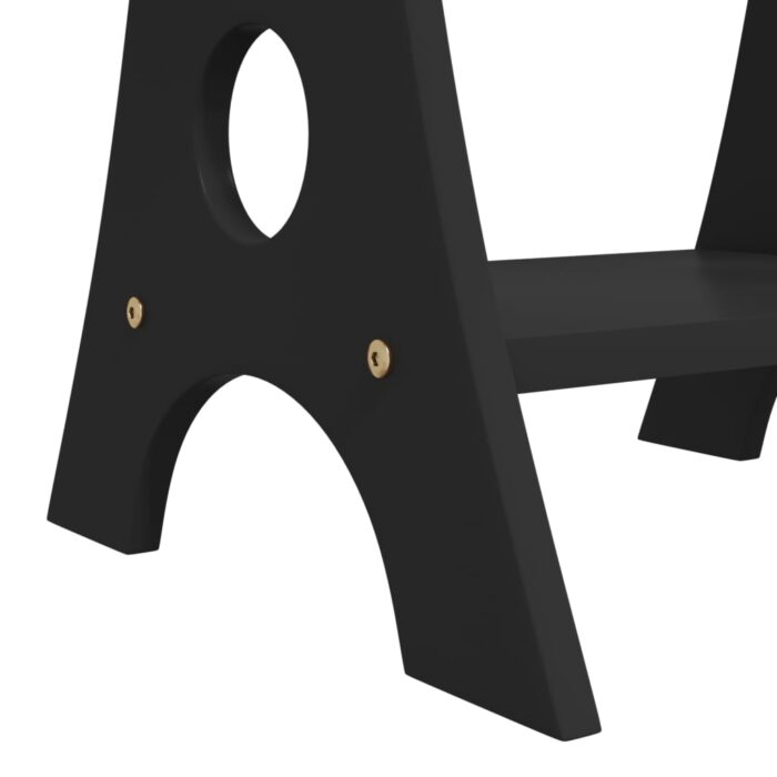 Armoire à bijoux miroir avec lumières LED sur pied noir – Image 8