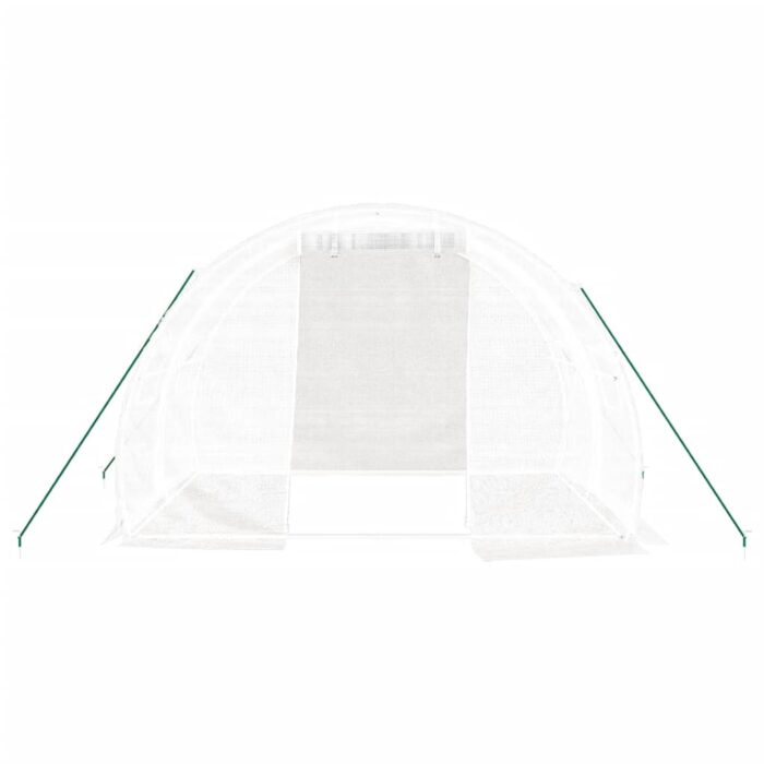 Serre avec cadre en acier blanc 6 m² 3x2x2 m – Image 2