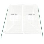 Serre avec cadre en acier blanc 6 m² 3x2x2 m – Image 3