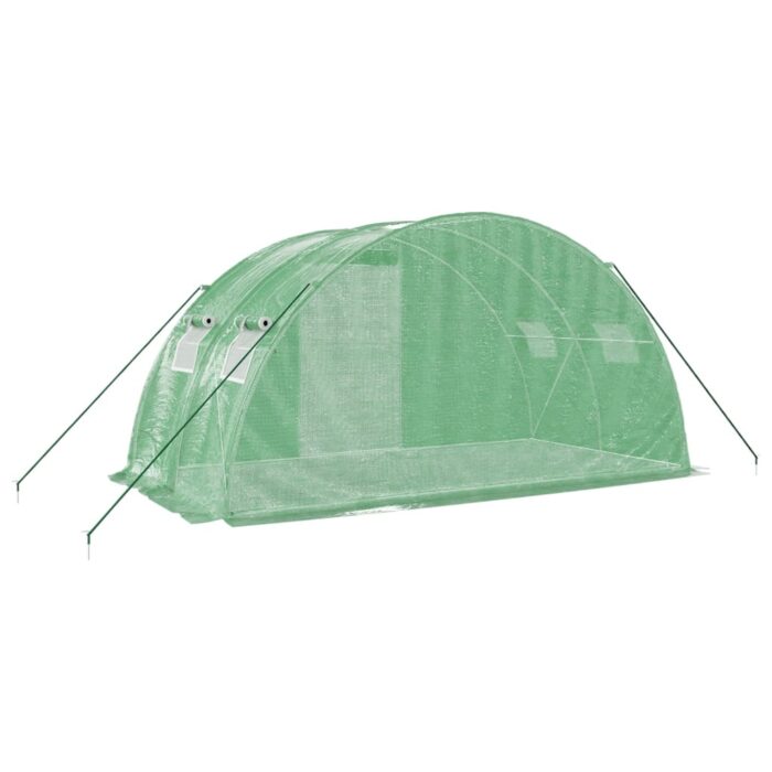 Serre avec cadre en acier vert 8 m² 4x2x2 m – Image 4