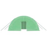 Serre avec cadre en acier vert 12 m² 6x2x2,85 m – Image 2