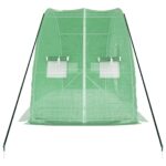 Serre avec cadre en acier vert 12 m² 6x2x2,85 m – Image 3