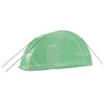 Serre avec cadre en acier vert 12 m² 6x2x2,85 m – Image 4