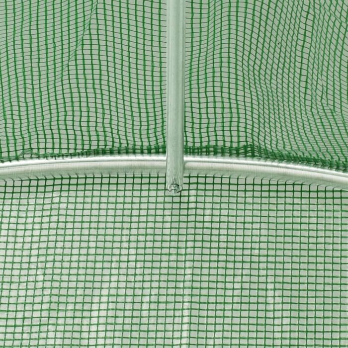 Serre avec cadre en acier vert 12 m² 6x2x2,85 m – Image 7