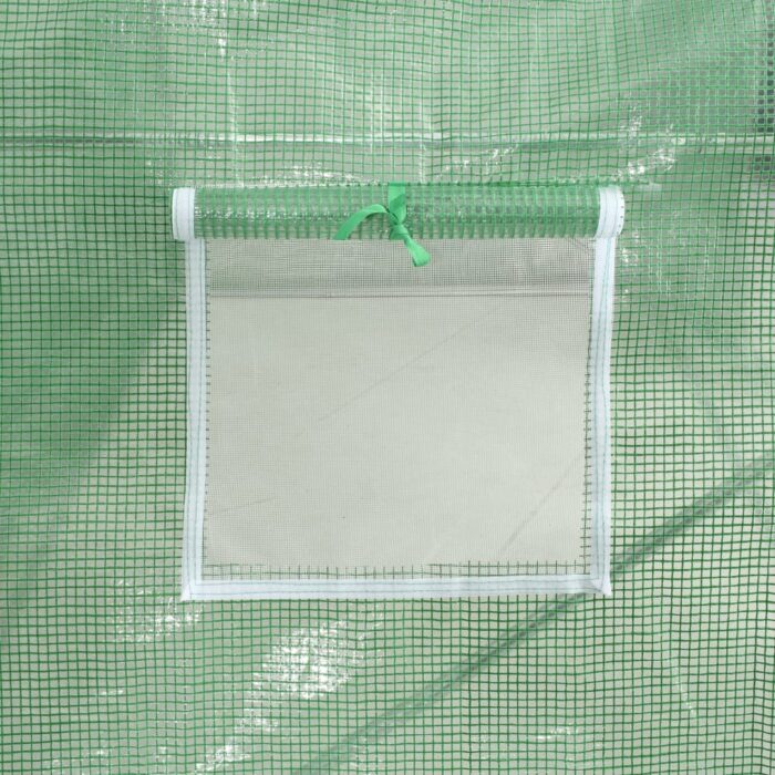 Serre avec cadre en acier vert 12 m² 6x2x2,85 m – Image 8