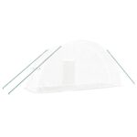 Serre avec cadre en acier blanc 12 m² 6x2x2,85 m – Image 4