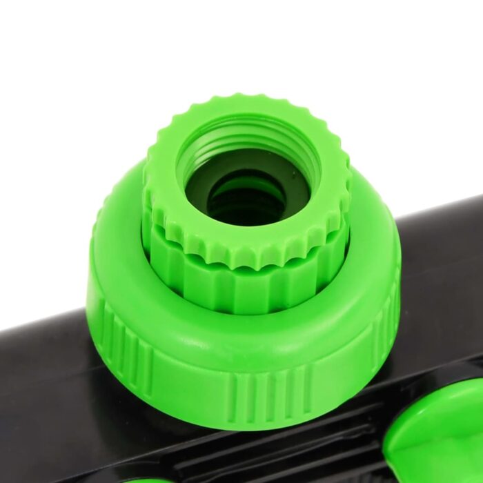 Adaptateur de robinet à 4 voies vert/noir 19,5x6x11 cm ABS & PP – Image 2