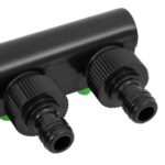 Adaptateur de robinet à 4 voies vert/noir 19,5x6x11 cm ABS & PP – Image 4