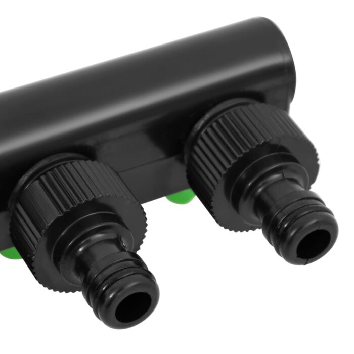 Adaptateur de robinet à 4 voies vert/noir 19,5x6x11 cm ABS & PP – Image 4