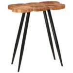Table de bar en rondins 90x54x105 cm bois d'acacia solide