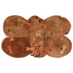 Table de bar en rondins 90x54x105 cm bois d'acacia solide – Image 2