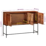 Buffet 110x28x76 cm bois massif d'acacia – Image 7