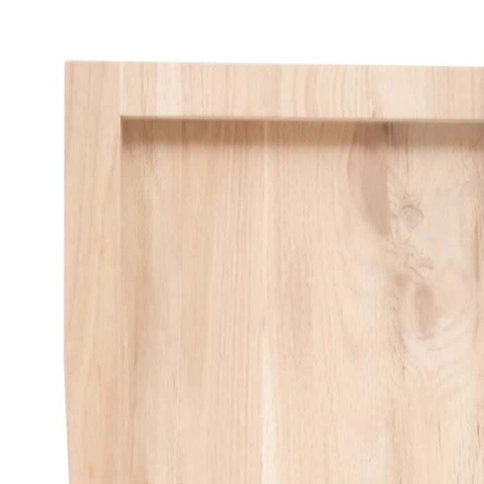 Étagère murale 40x30x(2-4) cm bois de chêne massif non traité – Image 4