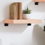Étagère murale 40x30x(2-6) cm bois de chêne massif non traité