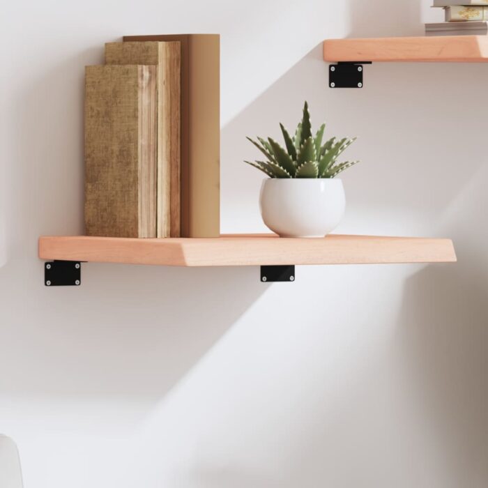 Étagère murale 40x40x(2-4)cm bois de chêne massif non traité – Image 1