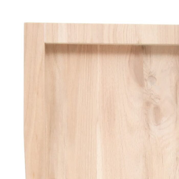 Étagère murale 60x60x(2-6) cm bois de chêne massif non traité – Image 4