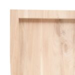 Étagère murale 80x40x(2-6) cm bois de chêne massif non traité – Image 4