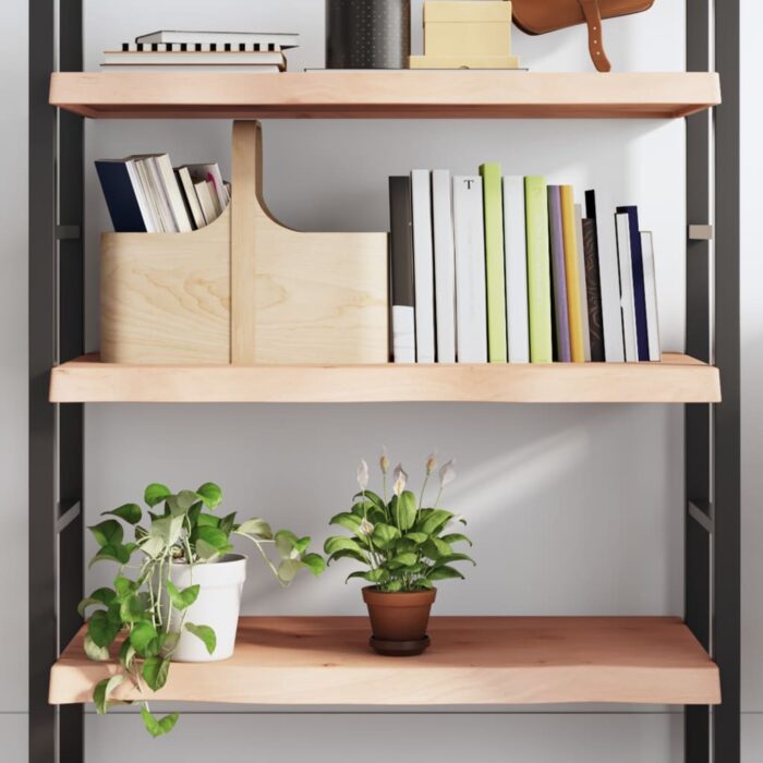 VXL8720845812683_m_en_hd_1.jpg Étagère murale 80x40x(2-6) cm bois de chêne massif non traité – Image 1
