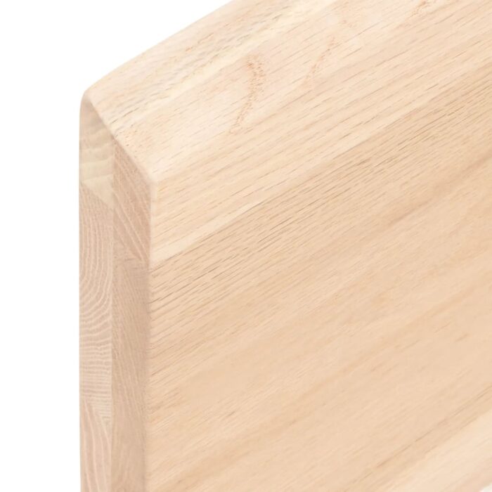 Étagère murale 100x20x4 cm bois de chêne massif non traité – Image 2