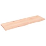 Étagère murale 100x30x2 cm bois de chêne massif non traité