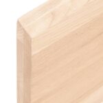 Étagère murale 100x30x(2-4) cm bois de chêne massif non traité – Image 5