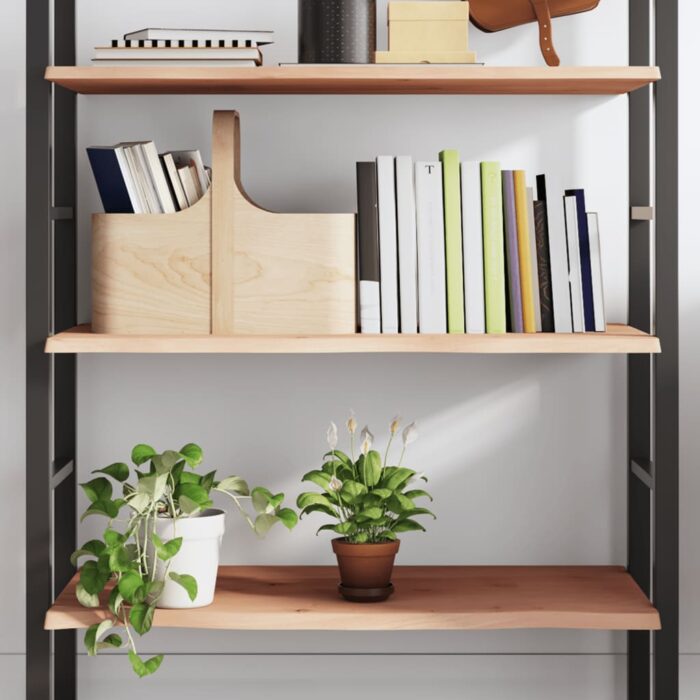 Étagère murale 100x60x2 cm bois de chêne massif non traité – Image 1
