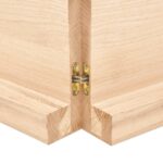 Étagère murale 180x60x(2-6) cm bois de chêne massif non traité – Image 2