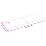 Étagère murale 180x60x(2-6) cm bois de chêne massif non traité – Image 4