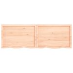 Étagère murale 180x60x(2-6) cm bois de chêne massif non traité – Image 5