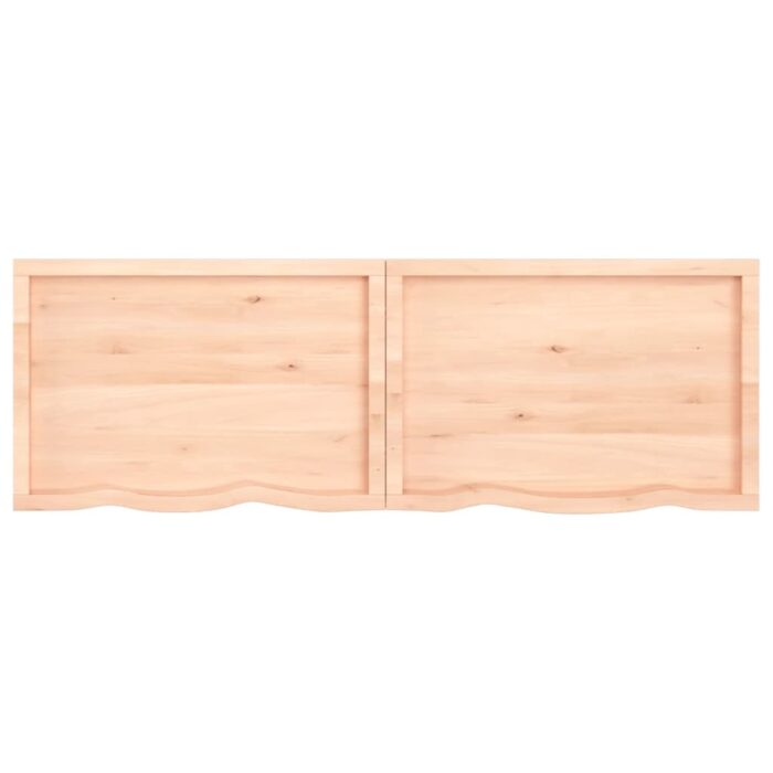 Étagère murale 180x60x(2-6) cm bois de chêne massif non traité – Image 5