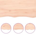 Étagère murale 180x60x(2-6) cm bois de chêne massif non traité – Image 6