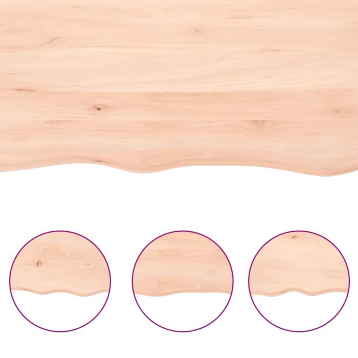 Étagère murale 180x60x(2-6) cm bois de chêne massif non traité – Image 6