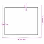 Étagère murale marron clair bois chêne massif traité – Image 8