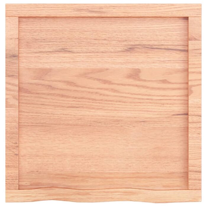 Étagère murale marron clair bois chêne massif traité – Image 4