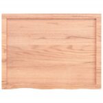 Étagère murale marron clair bois chêne massif traité – Image 4