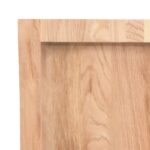 Étagère murale marron clair bois chêne massif traité – Image 4